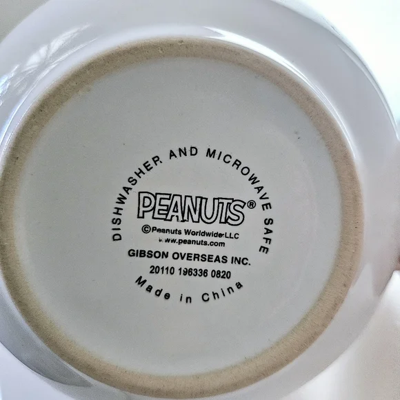 Snoopy White and Blue Coffee Mug - Picture 6 of 6